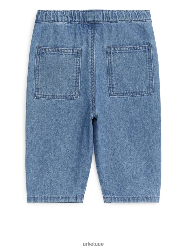 ملابس عبد اللطيف ARKET أطفال سراويل الدنيم الناعمة غسلها باللون الأزرق BXB8481767