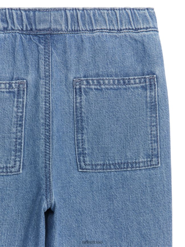 ملابس عبد اللطيف ARKET أطفال سراويل الدنيم الناعمة غسلها باللون الأزرق BXB8481767