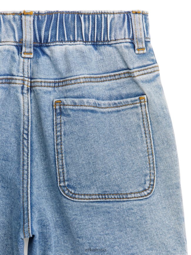 ملابس عبد اللطيف ARKET أطفال شورت جينز مطاطي أزرق فاتح BXB8481541