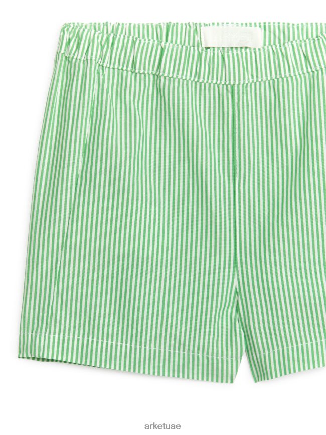 ملابس عبد اللطيف ARKET أطفال شورت حك أخضر/أبيض BXB8481711