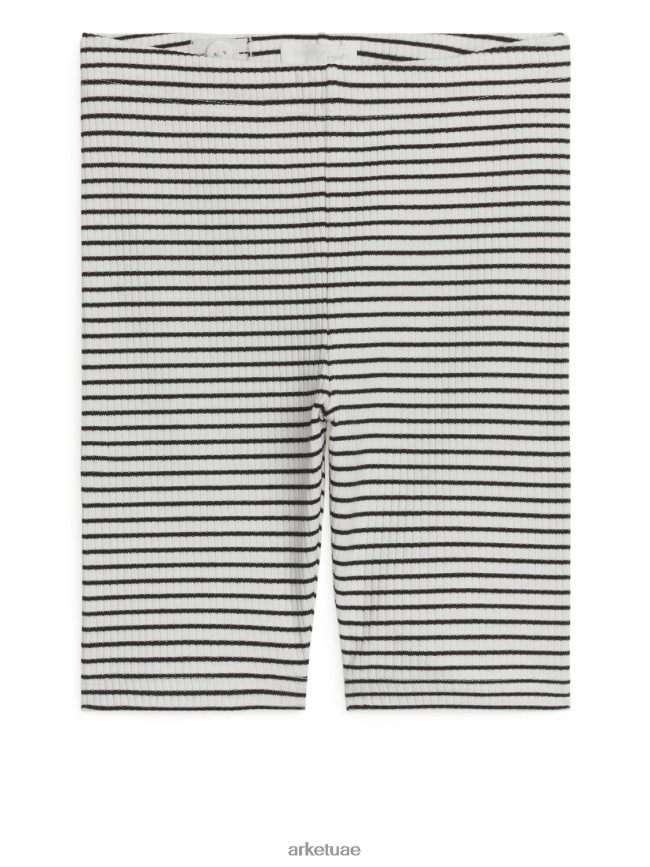ملابس عبد اللطيف ARKET أطفال شورت دراجة مضلع أوف وايت/أسود BXB8481552