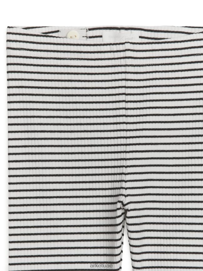 ملابس عبد اللطيف ARKET أطفال شورت دراجة مضلع أوف وايت/أسود BXB8481552