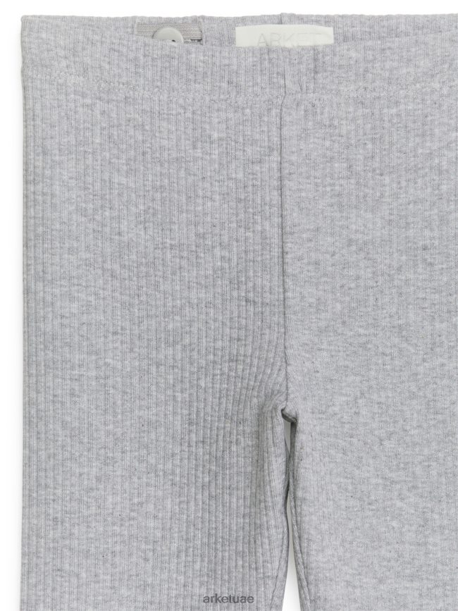 ملابس عبد اللطيف ARKET أطفال طماق جيرسي الضلع مزيج الرمادي BXB8481592