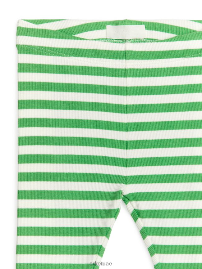 ملابس عبد اللطيف ARKET أطفال طماق مضلع أخضر/أبيض BXB8481713