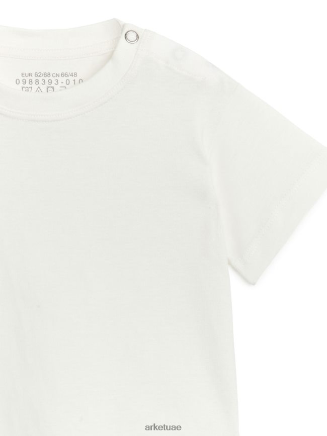 ملابس عبد اللطيف ARKET أطفال قصيرة الأكمام تي شيرت أبيض BXB8481765