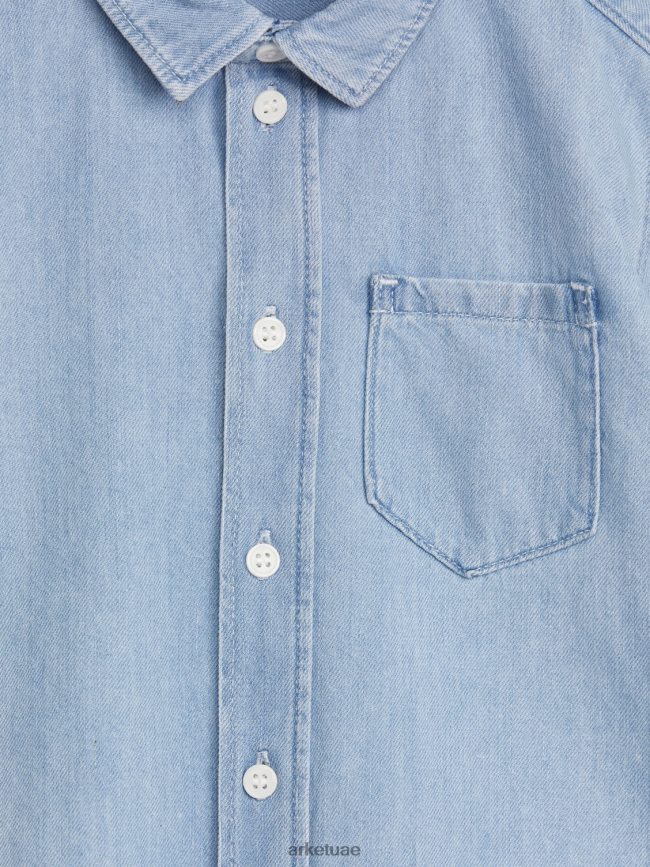 ملابس عبد اللطيف ARKET أطفال قميص الدنيم أزرق فاتح BXB8481497