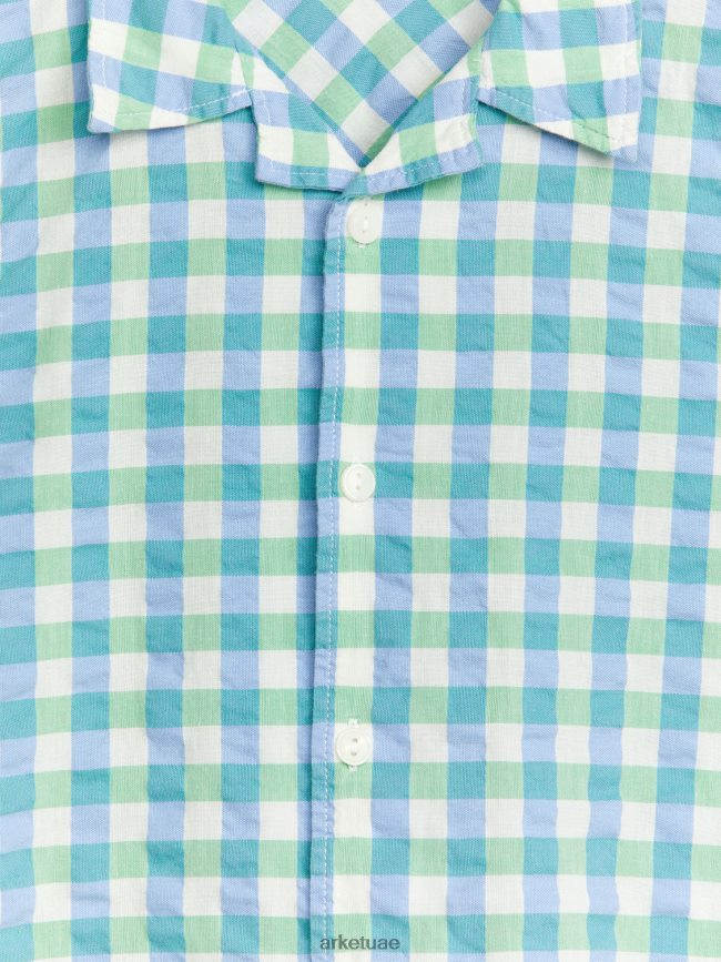 ملابس عبد اللطيف ARKET أطفال قميص بأكمام قصيرة أزرق / أخضر / الاختيار BXB8481468