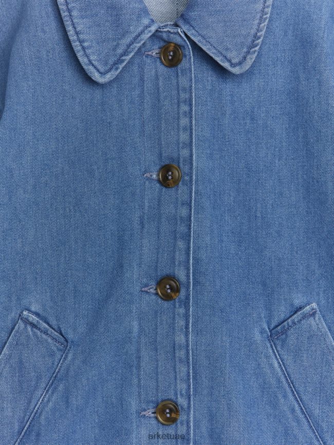 ملابس عبد اللطيف ARKET أطفال معطف الدنيم أزرق BXB8481672