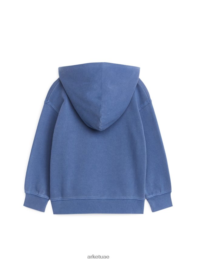 ملابس عبد اللطيف ARKET أطفال هوديي بجيب أمامي غسلها باللون الأزرق BXB8481432