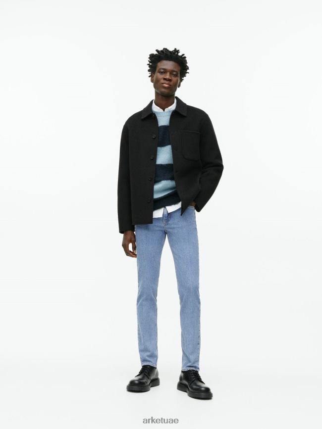 ملابس عبد اللطيف ARKET رجال البتولا الجينز تمتد ضئيلة أزرق فاتح BXB8481105