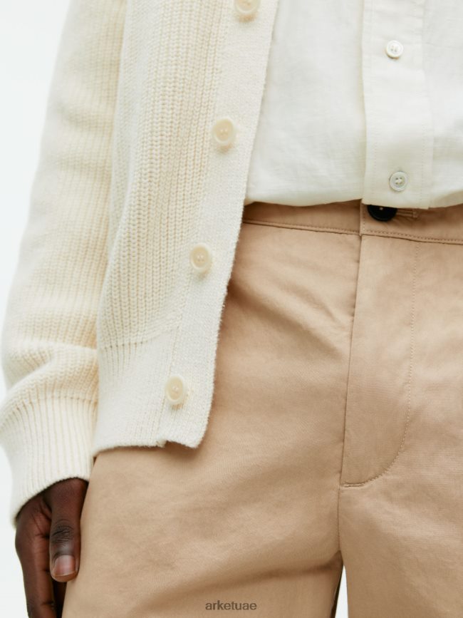 ملابس عبد اللطيف ARKET رجال السراويل القطنية اللون البيج BXB8481115