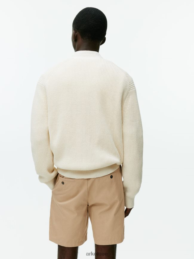 ملابس عبد اللطيف ARKET رجال السراويل القطنية اللون البيج BXB8481115