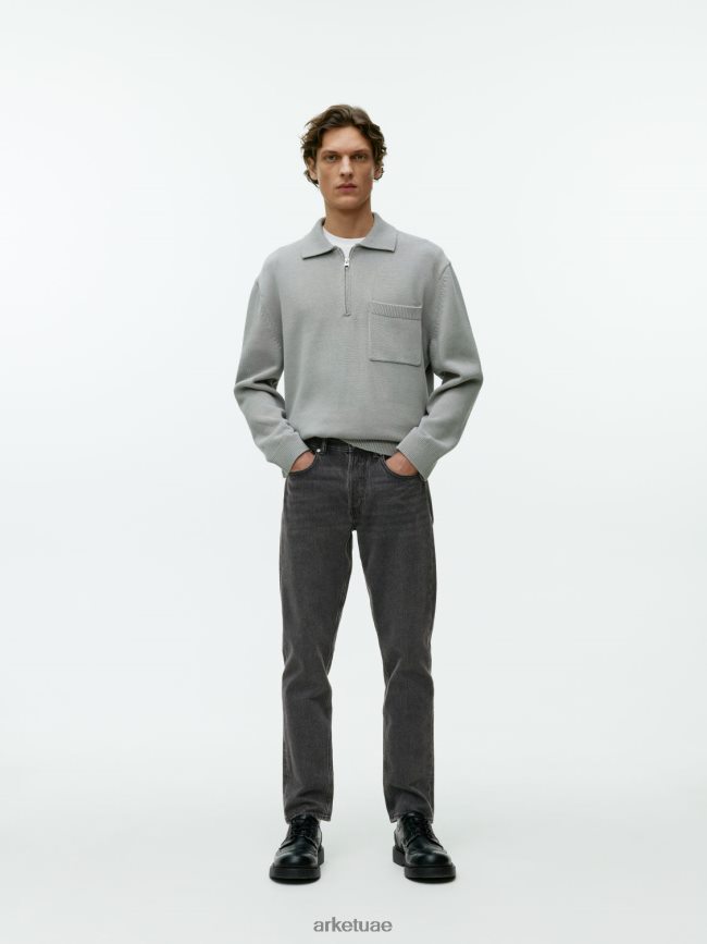 ملابس عبد اللطيف ARKET رجال بارك اقتصاص الجينز المستقيم العادي مغسول BXB8481103