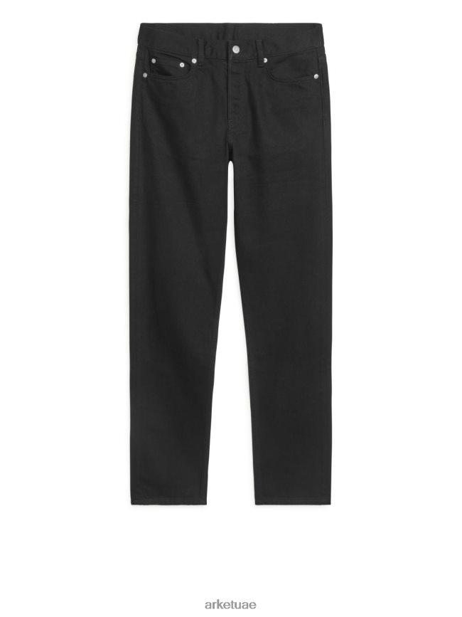 ملابس عبد اللطيف ARKET رجال بارك الجينز المستقيم العادي البقاء أسود BXB8481101