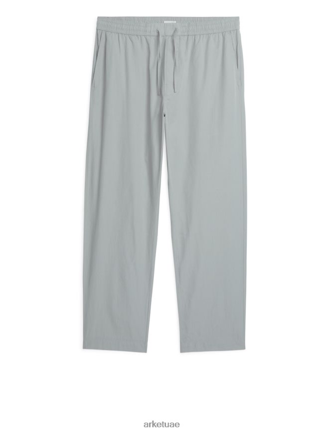 ملابس عبد اللطيف ARKET رجال بنطلون بيجامة قطن رمادي BXB8481251