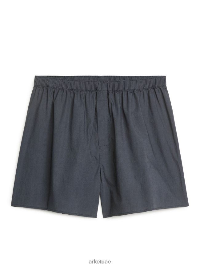 ملابس عبد اللطيف ARKET رجال بوكسر من القطن المنسوج، طقم من 2 أزرق غامق/مخطط BXB8481232