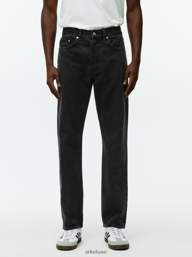 ملابس عبد اللطيف ARKET رجال جينز فضفاض أسود BXB8481094