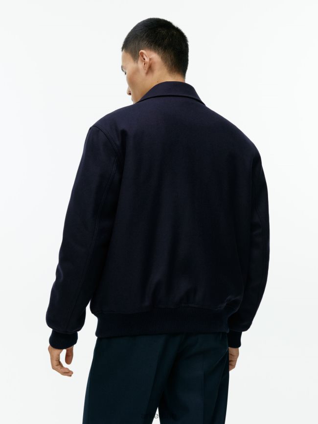 ملابس عبد اللطيف ARKET رجال سترة اسكواش من الصوف أزرق غامق BXB8481167