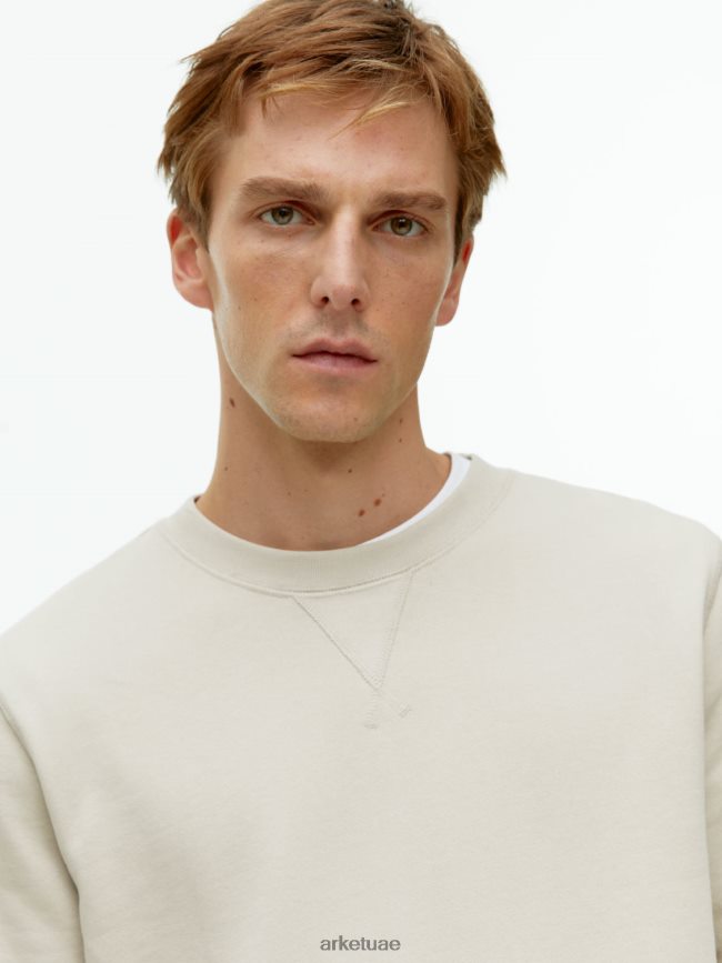 ملابس عبد اللطيف ARKET رجال سترة تيري الفرنسية اللون البيج BXB848916