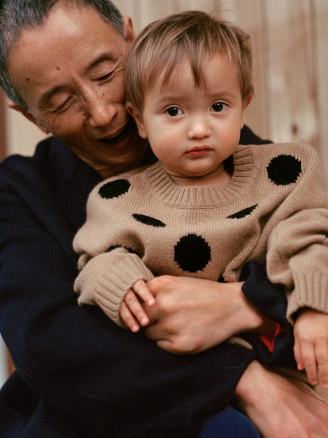 ملابس عبد اللطيف ARKET رجال سترة صوف بوجهين أزرق غامق BXB8481149