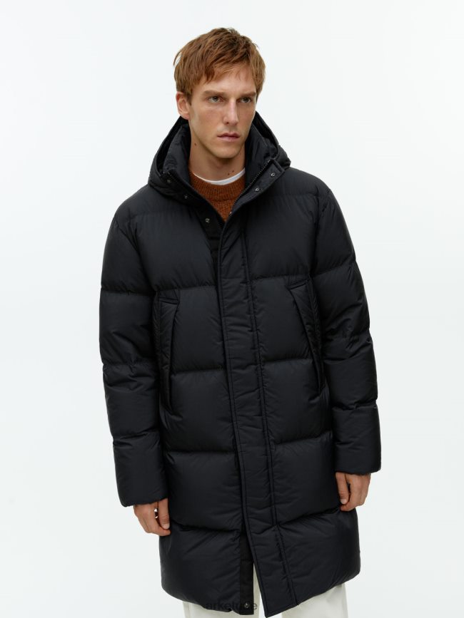 ملابس عبد اللطيف ARKET رجال سترة طويلة منتفخة أسود BXB8481171