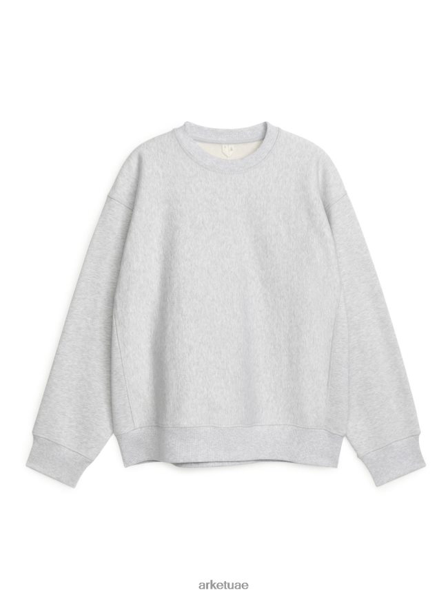 ملابس عبد اللطيف ARKET رجال سترة فضفاضة ثقيلة الوزن رمادي فاتح BXB848923