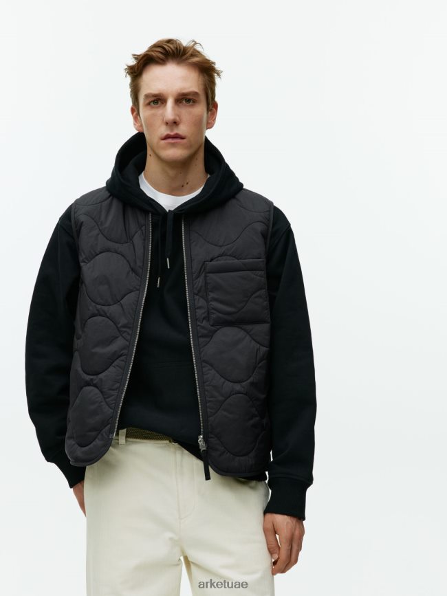 ملابس عبد اللطيف ARKET رجال سترة مبطنة أسود BXB8481160