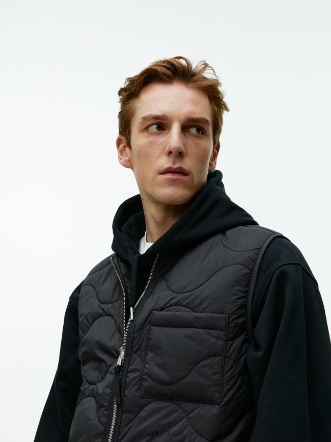 ملابس عبد اللطيف ARKET رجال سترة مبطنة أسود BXB8481160