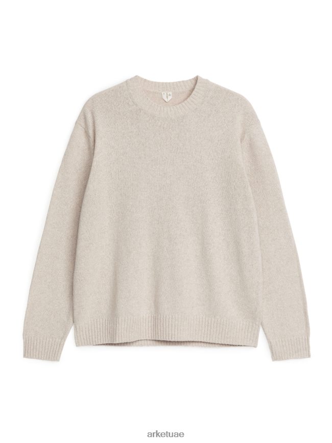 ملابس عبد اللطيف ARKET رجال سترة من الحرير والكتان البيج الفاتح BXB8481177