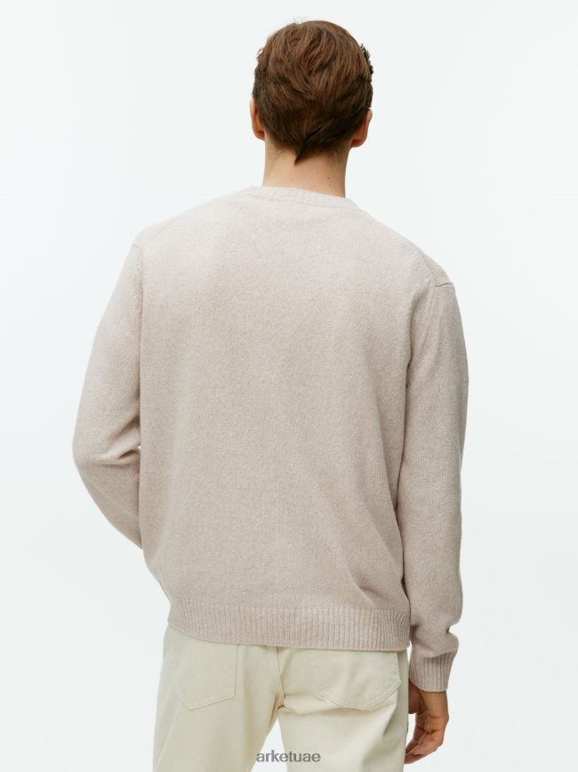 ملابس عبد اللطيف ARKET رجال سترة من الحرير والكتان البيج الفاتح BXB8481177