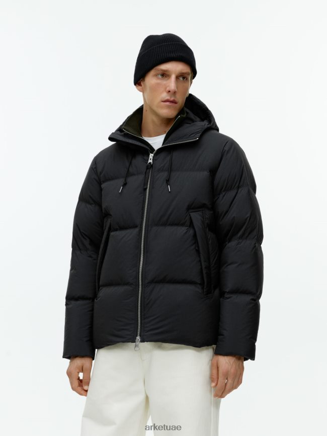 ملابس عبد اللطيف ARKET رجال سترة منتفخة أسفل أسود BXB8481172