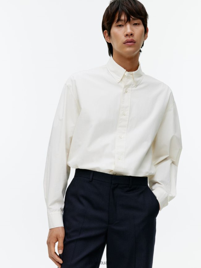 ملابس عبد اللطيف ARKET رجال سراويل ضيقة من الصوف أزرق غامق BXB8481075