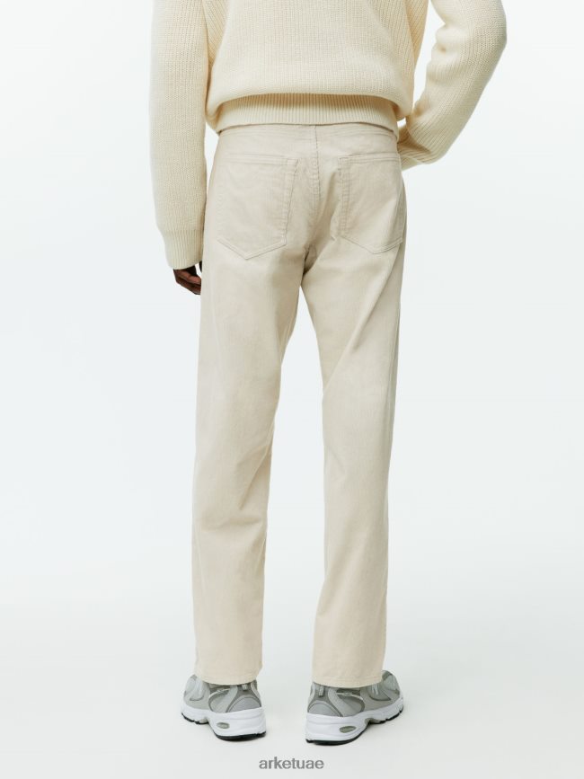 ملابس عبد اللطيف ARKET رجال سروال قصير فضفاض أبيض مصفر BXB8481068