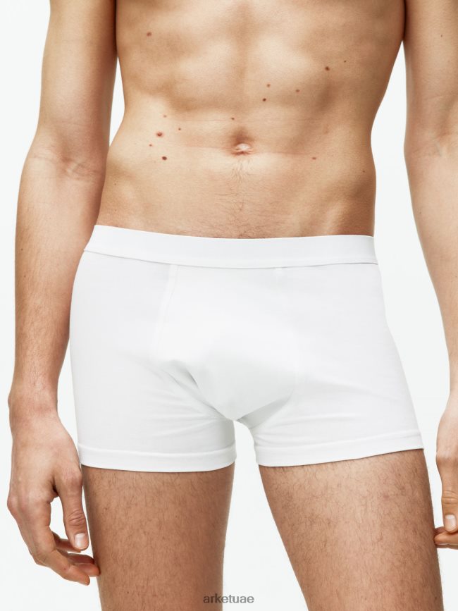 ملابس عبد اللطيف ARKET رجال سروال قطن بيما، مجموعة من 3 أبيض BXB8481222