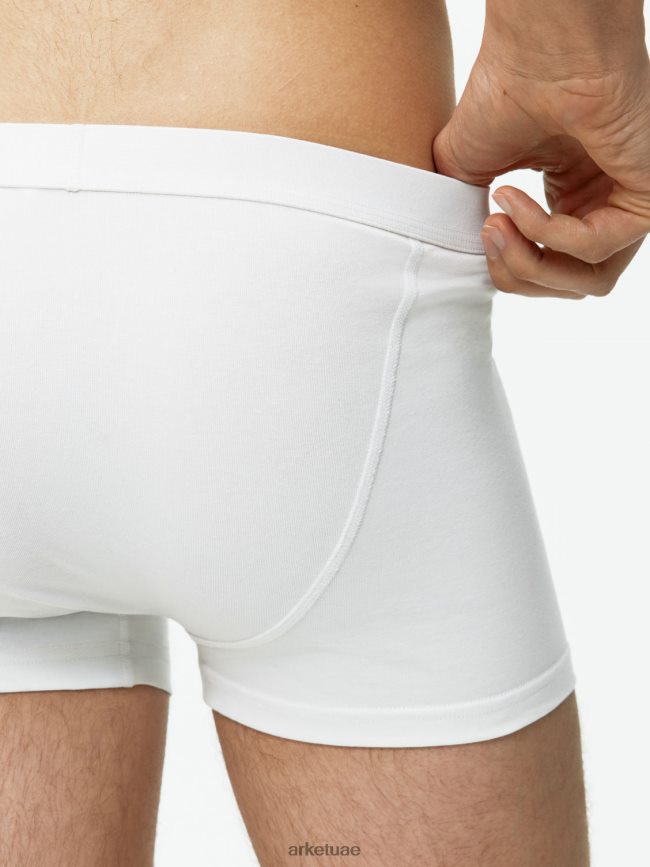 ملابس عبد اللطيف ARKET رجال سروال قطن بيما، مجموعة من 3 أبيض BXB8481222