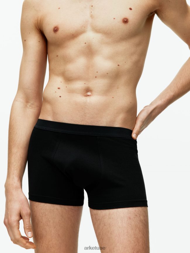 ملابس عبد اللطيف ARKET رجال سروال قطن بيما، مجموعة من 3 أسود BXB8481225