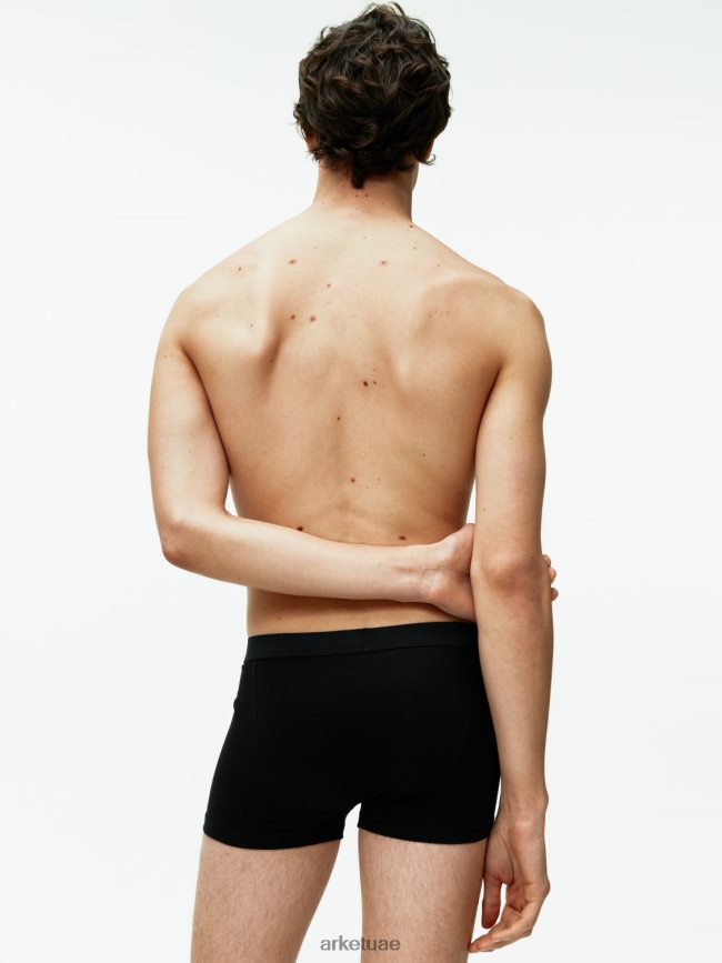 ملابس عبد اللطيف ARKET رجال سروال قطن بيما، مجموعة من 3 أسود BXB8481225