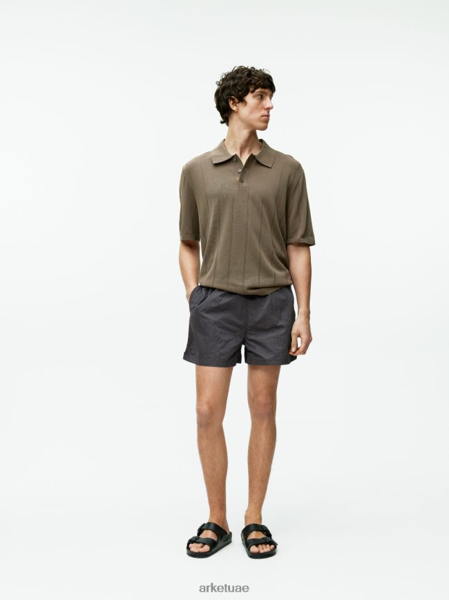 ملابس عبد اللطيف ARKET رجال شورت السباحة أسود BXB8481145