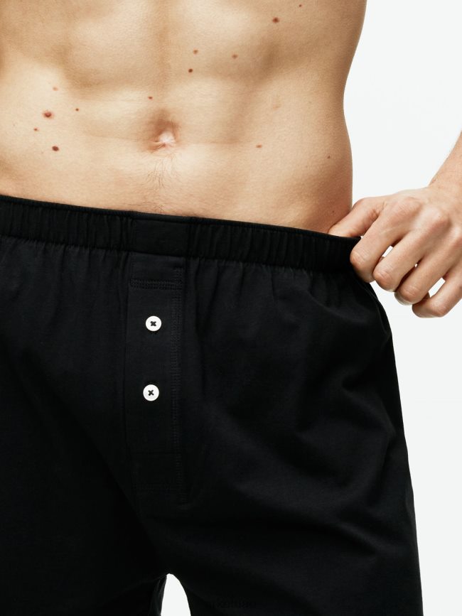 ملابس عبد اللطيف ARKET رجال طقم بوكسر من قطن بيما، قطعتين أسود BXB8481234