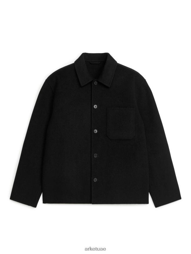 ملابس عبد اللطيف ARKET رجال قميص مزدوج أسود BXB848963