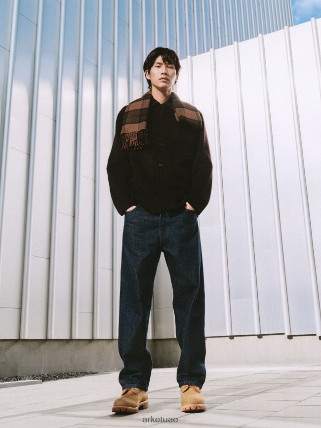 ملابس عبد اللطيف ARKET رجال قميص مزدوج أسود BXB848963