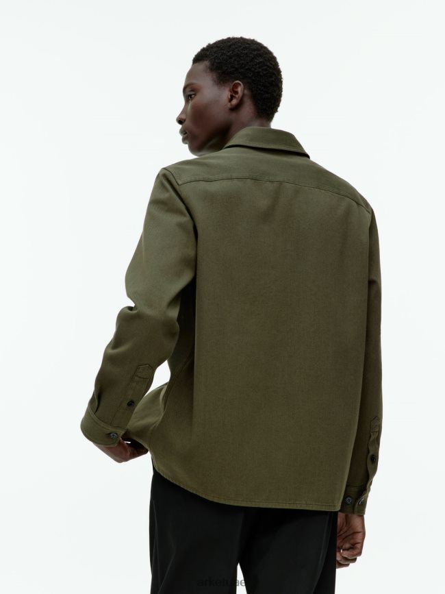 ملابس عبد اللطيف ARKET رجال قميص من القطن أخضر BXB848968