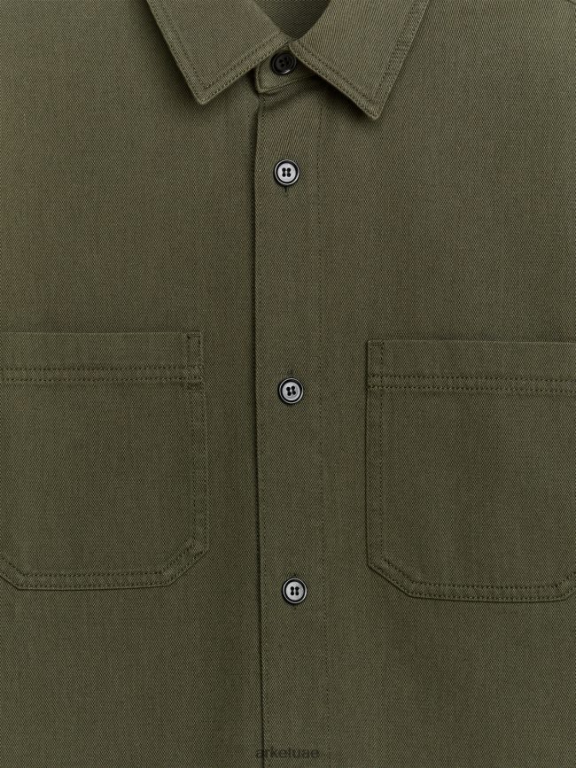 ملابس عبد اللطيف ARKET رجال قميص من القطن أخضر BXB848968