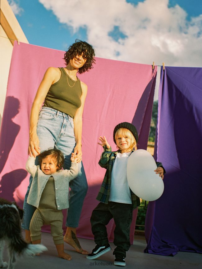 ملابس عبد اللطيف ARKET نحيف أعلى خزان الضلع المتسابق أخضر غامق BXB848290