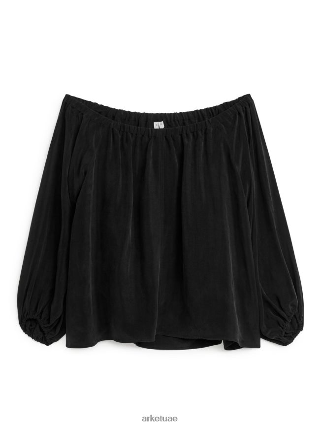 ملابس عبد اللطيف ARKET نحيف أعلى كوبرو خارج الكتف أسود BXB84853