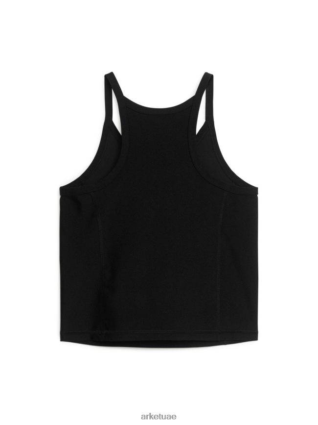 ملابس عبد اللطيف ARKET نحيف اعلى الدبابة أسود BXB848315