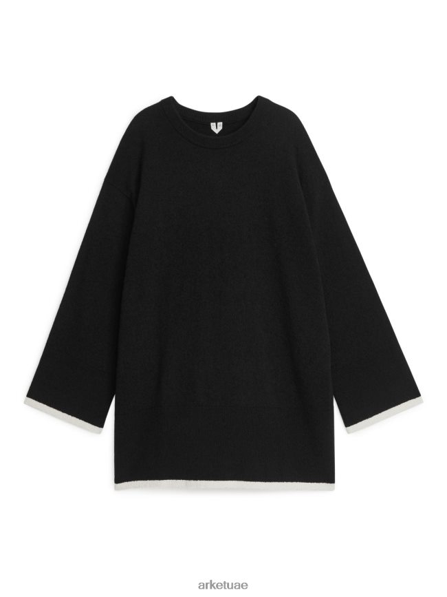 ملابس عبد اللطيف ARKET نحيف البلوز بوكل أسود BXB848420