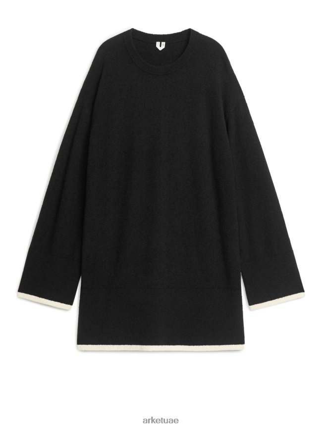 ملابس عبد اللطيف ARKET نحيف البلوز بوكل أسود/أبيض BXB848361