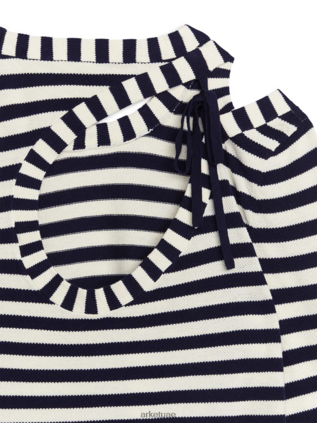 ملابس عبد اللطيف ARKET نحيف البلوز قطع أوف وايت / أسود BXB848414