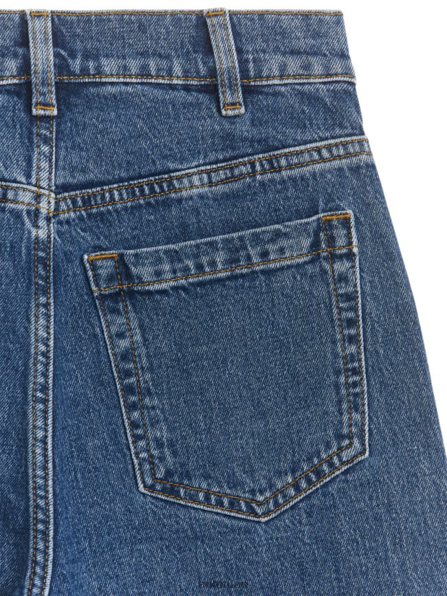 ملابس عبد اللطيف ARKET نحيف الترمس الجينز تمتد عالية واسعة أزرق BXB848156